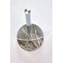 Стол журнальный HALMAR ARIANA серый мрамор/прозрачный